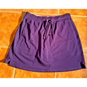 Green Tea Ladies XXL Purple Athletic Skort Elastic Drawstring Waist